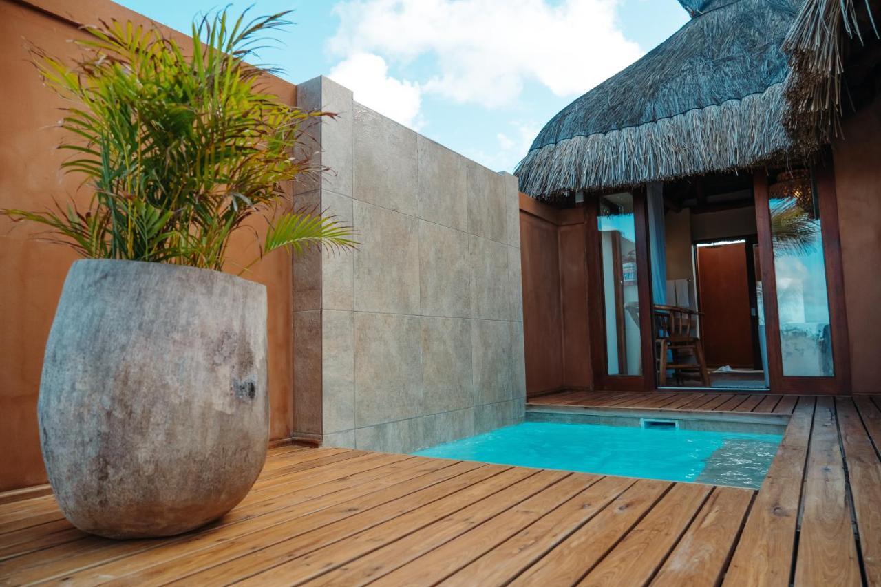 Eclectic Beach Retreat Cabo Nhamua Bagian luar foto